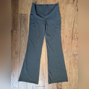 Athleta Brownish Gray Salutation Stash Flare Pant TALL